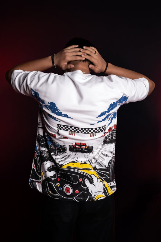 Velza Racing Club Oversized Tee