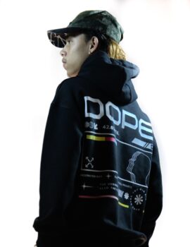 Cozy Black Dope Print Hoodie