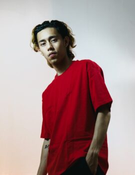 Drop Shoulder Plain Red T-shirt