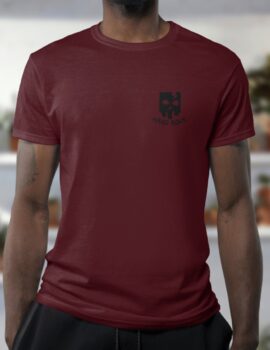 Flex Maroon T-shirt with Hard Rock Print