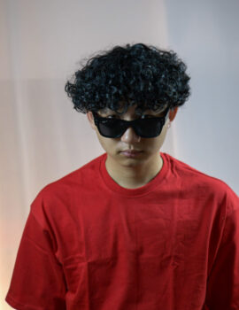 Drop Shoulder Plain Red T-shirt