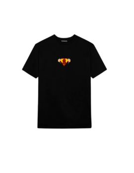 Flex Black T-shirt with Super Power Print