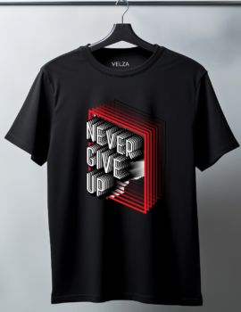 Flex Black with NeverGiveUP Print