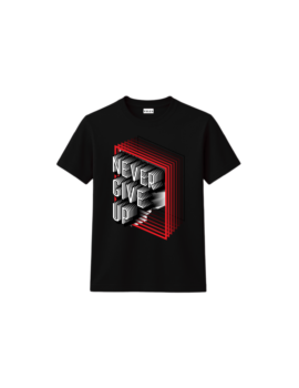 Flex Black with NeverGiveUP Print