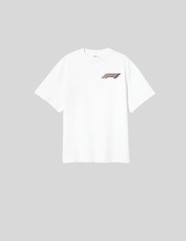 Drop shoulder White with Formula 1 racing Tracks