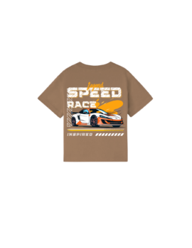 Drop shoulder Coffee with Speed Race