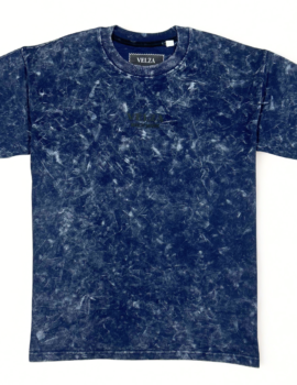 Velza Navy Blue Acid Washed Tshirt