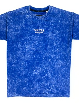 Velza Royal Blue Acid Washed Tshirt